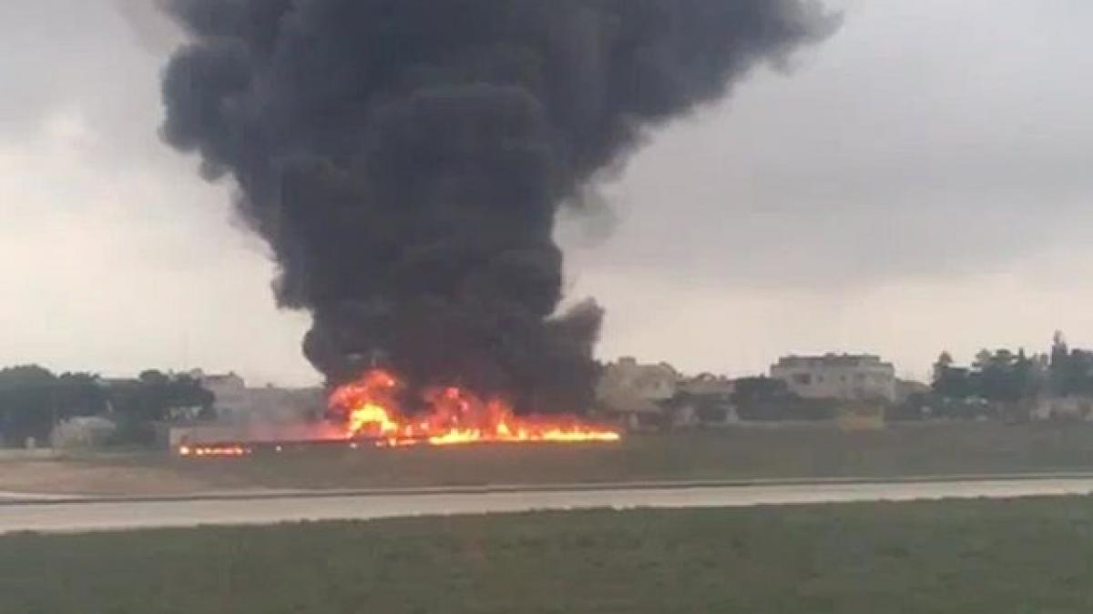 Passenger aircraft crashes on takeoff in Malta, five people killed